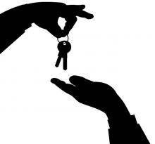 hands with keys